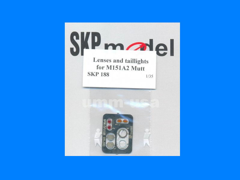 SKP188  Lenses and taillights for M151A2 Mutt 1/35